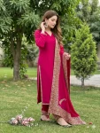 2DESIGNER ROMAN SILK EMBROIDERY SEQUENCE WORK TOP PALAZZO WITH DUPATTA FESTIVE WEAR WHOLESALE PRICE ETHNIC GARMENT (10)