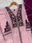 2DESIGNER ROMAN SILK MULTI EMBROIDERY THREAD WITH BEAUTIFUL HAND WORK TOP PALAZZO WITH DUPATTA FESTIVE WEAR WHOLESALE PRICE ETHNIC GARMENT (32)