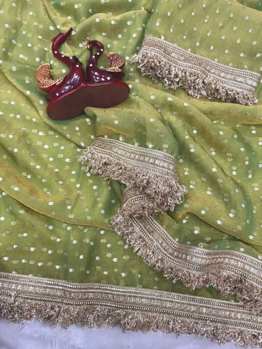 2DESIGNER TABBY SILK FLORAL PRINT WITH BEADS AND CUTDANA HANDWORK SAREE WITH UNSTITCHED BLOUSE WEDDING WEAR WHOLESALE PRICE ETHNIC GARMENT (15)