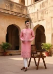 2FANCY COTTON EMBROIDERY WORK MEN’S KURTA PAYJAMA FESTIVE WEAR WHOLESALE PRICE ETHNIC GARMENT (6)