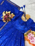 2FANCY HANDLOOK COTTON ZARI WEAVING BUTTI WORK GOWN WITH DUPATTA FESTIVE WEAR WHOLESALE PRICE ETHNIC GARMENT (15)
