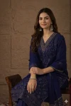 2FANCY JACQUARD WEAVING WORK TOP BOTTOM WITH DUPATTA FESTIVE WEAR WHOLESALE PRICE ETHNIC GARMENT (12)