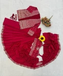 2MODERN CREPE SILK EMBROIDERY SEQUENCE LACE WORK READY TO WEAR SAREE WITH STITCHED BLOUSE AND KOTI PARTY WEAR WHOLESALE PRICE ETHNIC GARMENT (29)