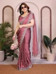 2MODERN RANGOLI SILK EMBROIDERY WORK LACE BORDER SAREE WITH UNSTITCHED BLOUSE FESTIVE WEAR WHOLESALE PRICE ETHNIC GARMENT (13)