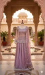 2MODERN RANGOLI SILK EMBROIDERY WORK LEHENGA KOTI WITH DUPATTA PARTY WEAR WHOLESALE PRICE ETHNIC GARMENT (30)