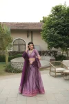 2MODERN SHIMMER WEAVING BORDER AND SILVER-GOLDEN ZARI DETAILING AND BORDER WORK LEHENGA CHOLI WITH DUPATTA FESTIVE WEAR WHOLESALE PRICE ETHNIC GARMENT (29)