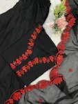 2RICH LOOK CREPE SILK SEQUENCE EMBROIDERY WORK TOP PATIYALA WITH DUPATTA CASUAL WEAR WHOLESALE PRICE ETHNIC GARMENT (1)