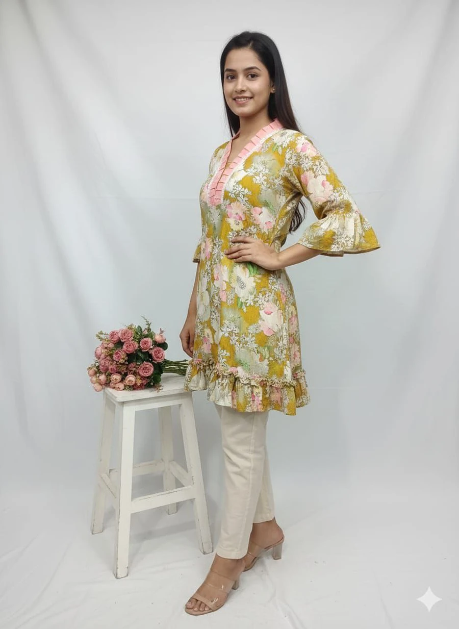 2RICH LOOK POLY RAYON PRINTED WORK ONLY TOP DAILY WEAR WHOLESALE PRICE ETHNIC GARMENT (2)