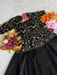 2RICH LOOK SPACE SILK SEQUENCE EMBROIDERY WORK TOP LEHENGA SET WEDDING WEAR WHOLESALE PRICE ETHNIC GARMENT (4)