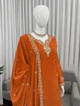 2TRENDING NATURAL CREPE THREAD WITH SEQUENCE & FANCY LACE WORK TOP PALAZZO WITH DUPATTA FESTIVE WEAR WHOLESALE PRICE ETHNIC GARMENT (4)