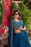 38FANCY VICHITRA SILK EMBROIDERY MOTI BEADS & SEQUENCE WORK LEHENGA CHOLI WITH SHRUG STYLE DUPATTA WEDDING WEAR WHOLESALE PRICE ETHNIC GARMENT (17)