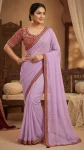 3DESIGNER CRUSH SILK HAND WORK FANCY LACE BORDER WORK SAREE WITH STITCHED BLOUSE FESTIVE WEAR WHOLESALE PRICE ETHNIC GARMENT (27)