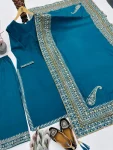 3DESIGNER ROMAN SILK EMBROIDERY SEQUENCE WORK TOP PALAZZO WITH DUPATTA FESTIVE WEAR WHOLESALE PRICE ETHNIC GARMENT (13)