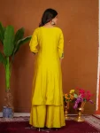 3DESIGNER ROMAN SILK MULTI EMBROIDERY THREAD WITH BEAUTIFUL HAND WORK TOP PALAZZO WITH DUPATTA FESTIVE WEAR WHOLESALE PRICE ETHNIC GARMENT (22)