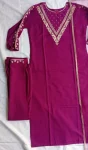 3FANCY BLEND COTTON EMBROIDERY WORK TOP BOTTOM WITH DUPATTA FESTIVE WEAR WHOLESALE PRICE ETHNIC GARMENT (2)