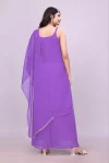 3FANCY GEORGETTE SEQUENCE EMBROIDERY WORK TOP PALAZZO WITH DUPATTA FESTIVE WEAR WHOLESALE PRICE ETHNIC GARMENT (33)