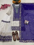3RICH LOOK GEORGETTE SEQUENCE & ZARI EMBROIDERY WITH PEARL MOTI WORK TOP SHARARA WITH DUPATTA FESTIVE WEAR WHOLESALE PRICE ETHNIC GARMENT (25)