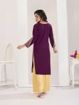 3RICH LOOK RAYON EMBROIDERY WORK KURTI PALAZZO SET FESTIVE WEAR WHOLESALE PRICE ETHNIC GARMENT (6)