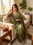 4DESIGNER FENDY CHIFFON SEQUENCE EMBROIDERY WORK SAREE WITH UNSTITCHED BLOUSE WEDDING WEAR WHOLESALE PRICE ETHNIC GARMENT (18)