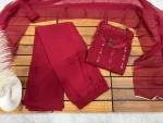 4FANCY GEORGETTE SEQUENCE EMBROIDERY WORK TOP PALAZZO WITH DUPATTA FESTIVE WEAR WHOLESALE PRICE ETHNIC GARMENT (32)