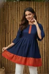 MODERN DELTA SILK SOLID PLAIN TOP BLUE