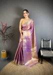 4NEW ARRIVAL BANARASI TISSUE SILK WEAVING ZARI WORK SAREE WITH UNSTITCHED BLOUSE FESTIVE WEAR WHOLESALE PRICE ETHNIC GARMENT (13)