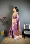 4NEW ARRIVAL BANARASI TISSUE SILK WEAVING ZARI WORK SAREE WITH UNSTITCHED BLOUSE FESTIVE WEAR WHOLESALE PRICE ETHNIC GARMENT (13)