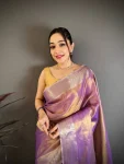 4NEW ARRIVAL BANARASI TISSUE SILK WEAVING ZARI WORK SAREE WITH UNSTITCHED BLOUSE FESTIVE WEAR WHOLESALE PRICE ETHNIC GARMENT (13)