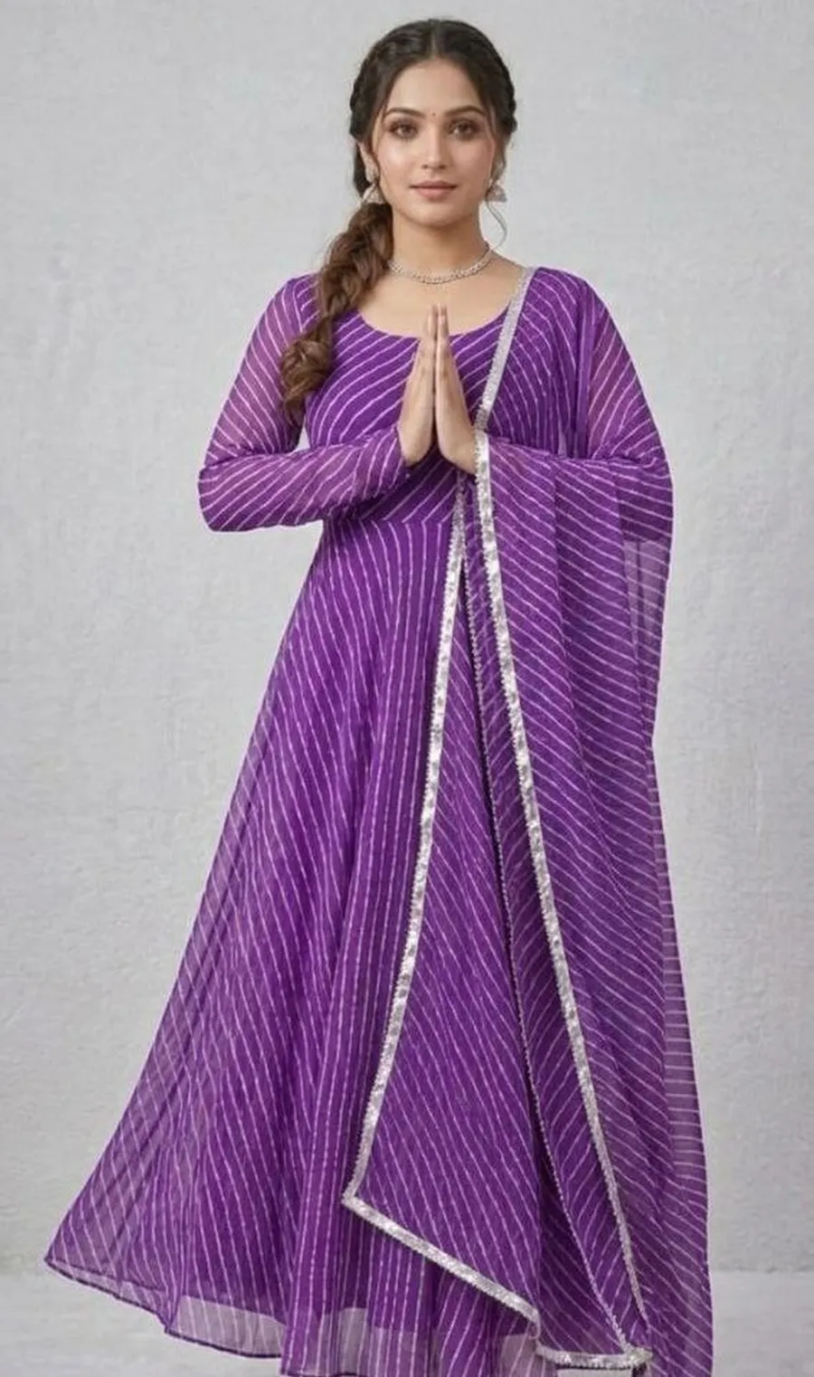 4NEW ARRIVAL GEORGETTE PRINT WORK GOWN WITH DUPATTA FESTIVE WEAR WHOLESALE PRICE ETHNIC GARMENT (14)