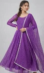 4NEW ARRIVAL GEORGETTE PRINT WORK GOWN WITH DUPATTA FESTIVE WEAR WHOLESALE PRICE ETHNIC GARMENT (15)
