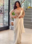 5FANCY GEORGETTE EMBROIDERY BUTTA WORK READY TO WEAR SAREE WITH STITCHED BLOUSE PARTY WEAR WHOLESALE PRICE ETHNIC GARMENT (14)