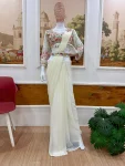 5FANCY GEORGETTE EMBROIDERY BUTTA WORK READY TO WEAR SAREE WITH STITCHED BLOUSE PARTY WEAR WHOLESALE PRICE ETHNIC GARMENT (14)
