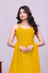 5FANCY GEORGETTE SEQUENCE EMBROIDERY WORK TOP PALAZZO WITH DUPATTA FESTIVE WEAR WHOLESALE PRICE ETHNIC GARMENT (31)