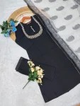 5FANCY ROMAN SILK EMBROIDERY WORK TOP BOTTOM WITH DUPATTA FESTIVE WEAR WHOLESALE PRICE ETHNIC GARMENT (34)