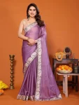 5MODERN CHIFFON EMBROIDERY WORK SAREE WITH UNSTITCHED BLOUSE WEDDING WEAR WHOLESALE PRICE ETHNIC GARMENT (11)