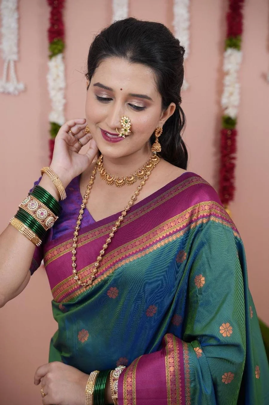 5NEW ARRIVAL TWO TONE SILK ZARI MOTIFS WITH WOVEN CONTRAST ZARI PALLU AND BORDER WORK SAREE WITH UNSTITCHED BLOUSE FESTIVE WEAR WHOLESALE PRICE ETHNIC GARMMENT (64)