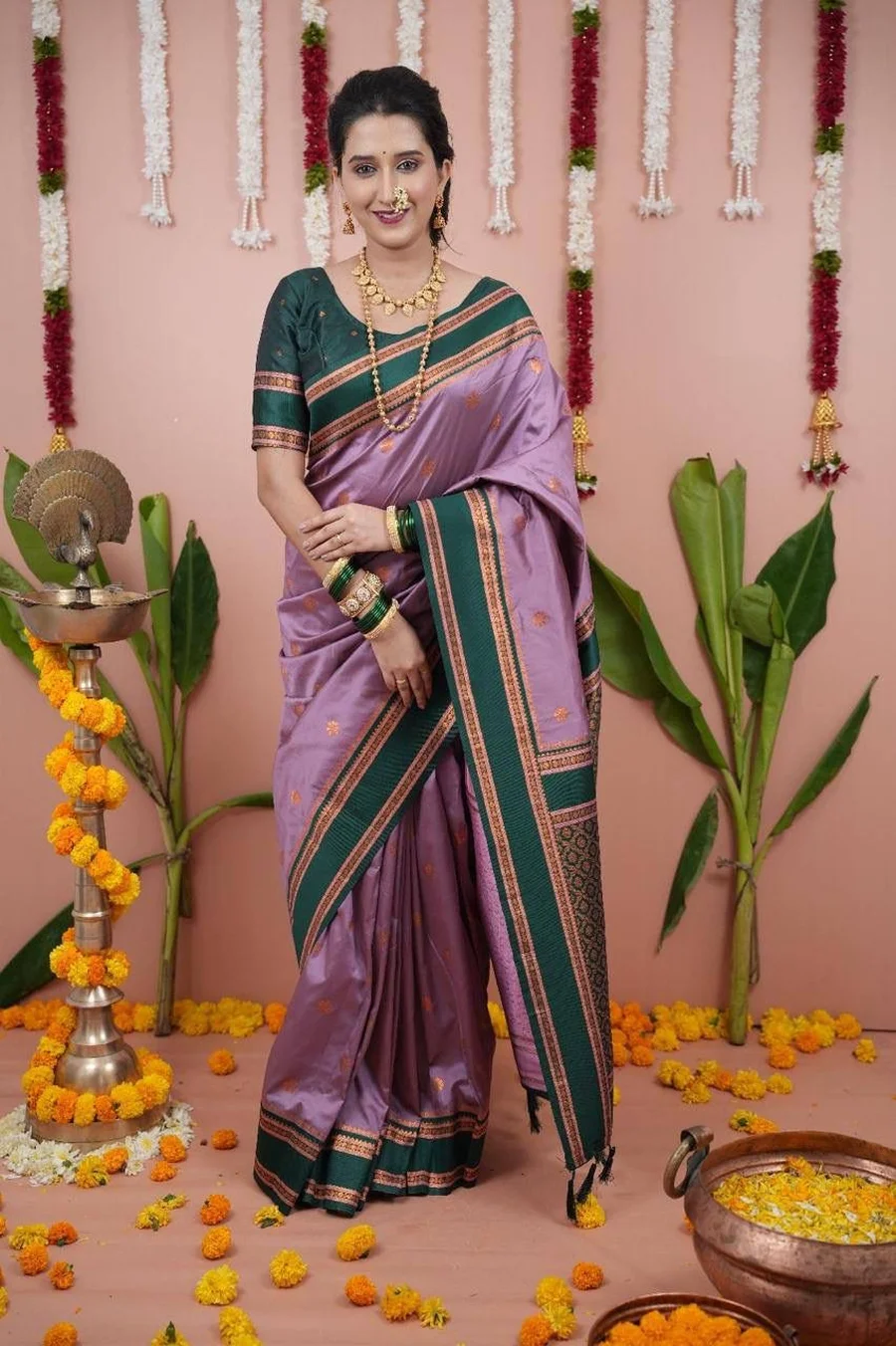 6NEW ARRIVAL TWO TONE SILK ZARI MOTIFS WITH WOVEN CONTRAST ZARI PALLU AND BORDER WORK SAREE WITH UNSTITCHED BLOUSE FESTIVE WEAR WHOLESALE PRICE ETHNIC GARMMENT (17)