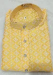 8DESIGNER KHADI SILK SEQUENCE EMBROIDERY CHIKANKARI WORK MEN’S ONLY KURTA FESTIVE WEAR WHOLESALE PRICE ETHNIC GARMENT (35)
