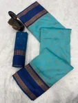 8NEW ARRIVAL TWO TONE SILK ZARI MOTIFS WITH WOVEN CONTRAST ZARI PALLU AND BORDER WORK SAREE WITH UNSTITCHED BLOUSE FESTIVE WEAR WHOLESALE PRICE ETHNIC GARMMENT (57)