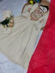 9DESIGNER CHINON SILK EMBROIDERY WORK TOP BOTTOM WITH DUPATTA FESTIVE WEAR WHOLESALE PRICE ETHNIC GARMENT (17)