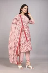CASUAL POWDER SLUB PRINTED WORK TOP BOTTOM WITH DUPATTA DAILY WEAR WHOLESALE PRICE ETHNIC GARMENT (6)