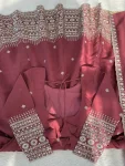 DESIGNER CHANDERI SILK THREAD WITH SEQUENCE WORK GOWN BOTTOM WITH DUPATTA FESTIVE WEAR WHOLESALE PRICE ETHNIC GARMENT (2)