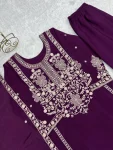 DESIGNER CHINON SILK EMBROIDERY SEQUENCE AND JARI WORK TOP SHARARA WITH DUPATTA FESTIVE WEAR WHOLESALE PRICE ETHNIC GARMENT (5)
