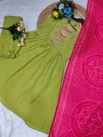 DESIGNER CHINON SILK EMBROIDERY WORK TOP BOTTOM WITH DUPATTA FESTIVE WEAR WHOLESALE PRICE ETHNIC GARMENT (7)