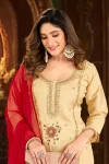 DESIGNER COSMOS SHIMMER ZARDOSI BEADS WORK TOP PALAZZO WITH DUPATTA FESTIVE WEAR WHOLESALE PRICE ETHNIC GARMENT (2)