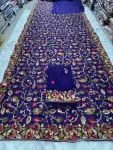 DESIGNER CRUSH SILK LUCKNOWI EMBROIDERY WORK SAREE WITH UNSTITCHED BLOUSE WEDDING WEAR WHOLESALE PRICE ETHNIC GARMENT (4)