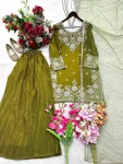 DESIGNER FENDY EMBROIDERY 5 MM SEQUENCE ,HAND WORK MOTI, MIRROR WORK TOP PALAZZO WITH DUPATTA FESTIVE WEAR WHOLESALE PRICE ETHNIC GARMENT (5)