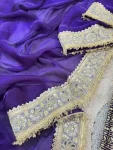 DESIGNER FENDY SATIN PEARLS WITH JARI DORI EMBROIDERY WITH REAL MIRROR & FANCY FARK LACE BORDER WORK SAREE WITH UNSTITCHED BLOUSE WEDDING WEAR WHOLESALE PRICE ETHNIC GARMENT (9)