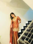 DESIGNER FENDY SILK EMBROIDERY CODING SEQUENCE WORK TOP SHARARA WITH DUPATTA WEDDING WEAR WHOLESALE PRICE ETHNIC GARMENT (5)