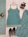 DESIGNER FENDY SILK THREAD WITH SEQUENCE WORK TOP PALAZZO WITH DUPATTA FESTIVE WEAR WHOLESALE PRICE ETHNIC GARMENT (3)